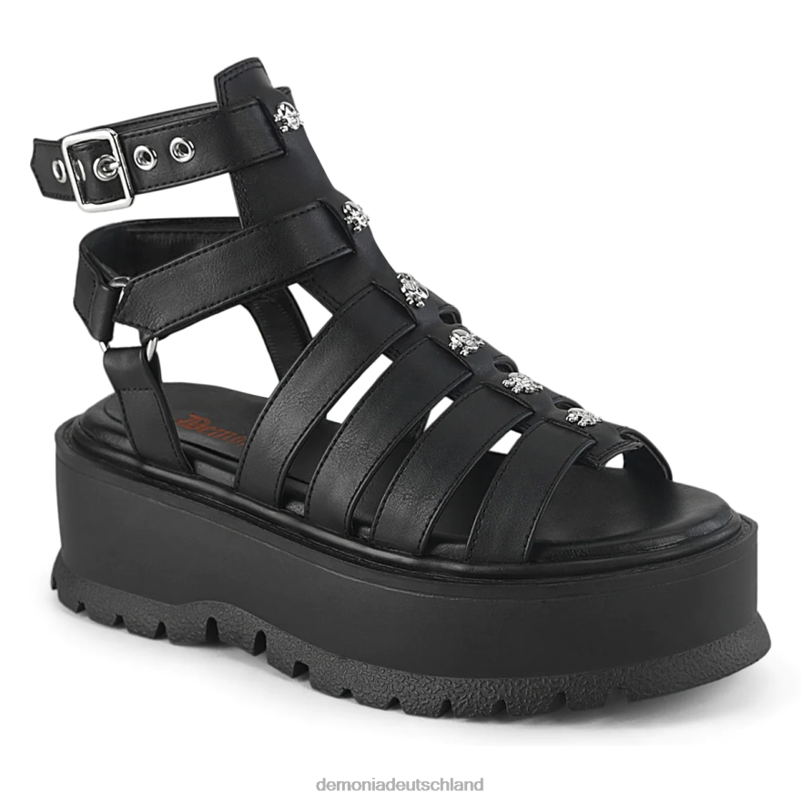 schwarzes veganes leder