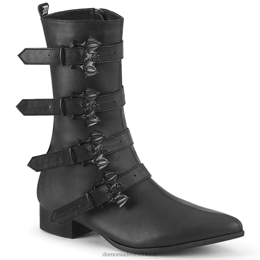 schwarzes veganes leder