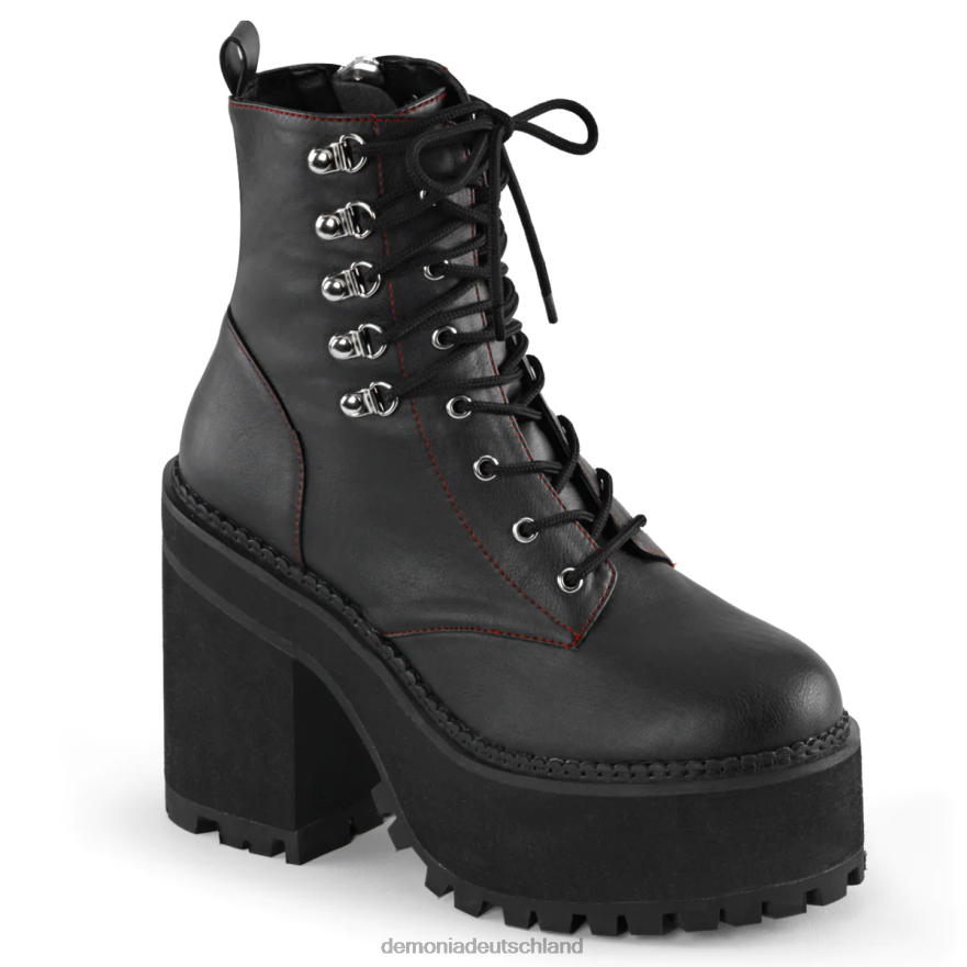 schwarzes veganes leder