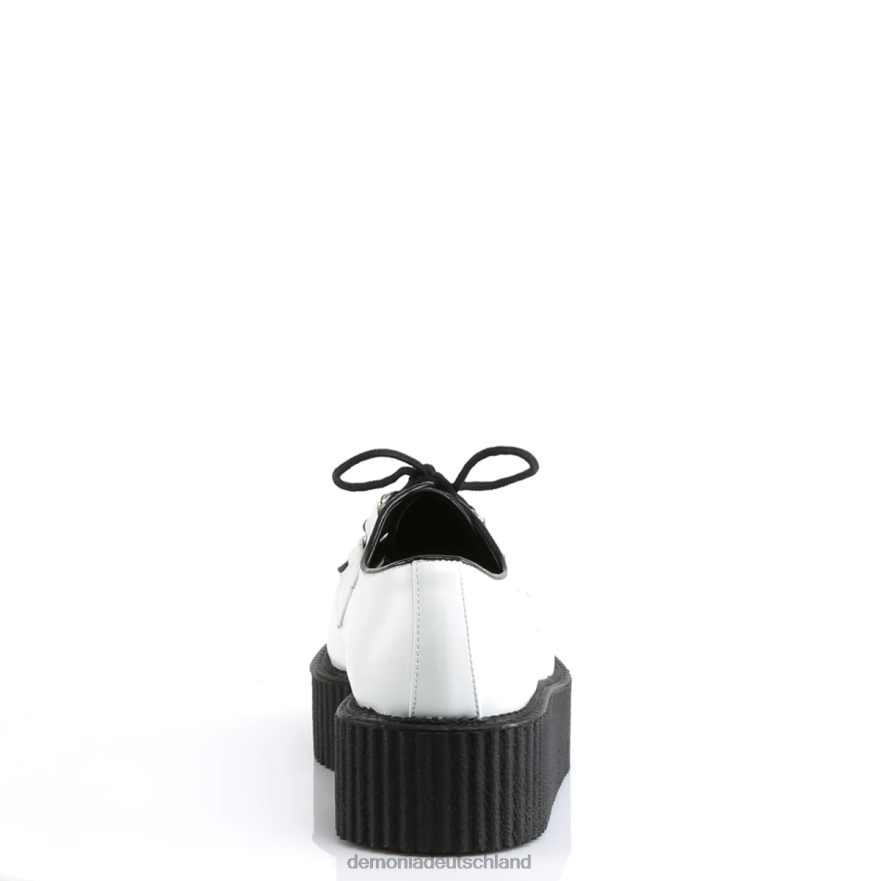 weißes veganes Leder 6JXLH1454 Demonia v-creeper-502