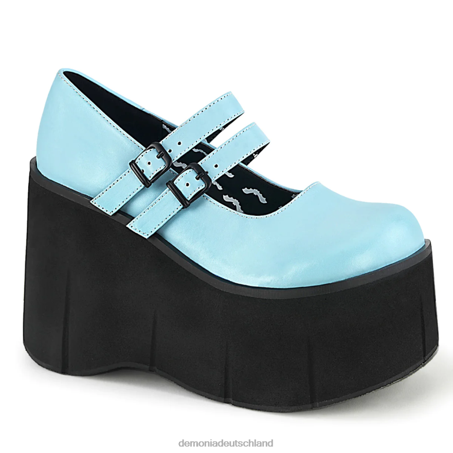 babyblaues veganes Leder