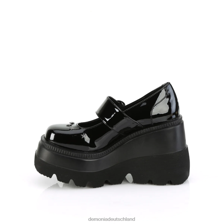 schwarzes Lackleder 6JXLH444 Demonia Shaker-23