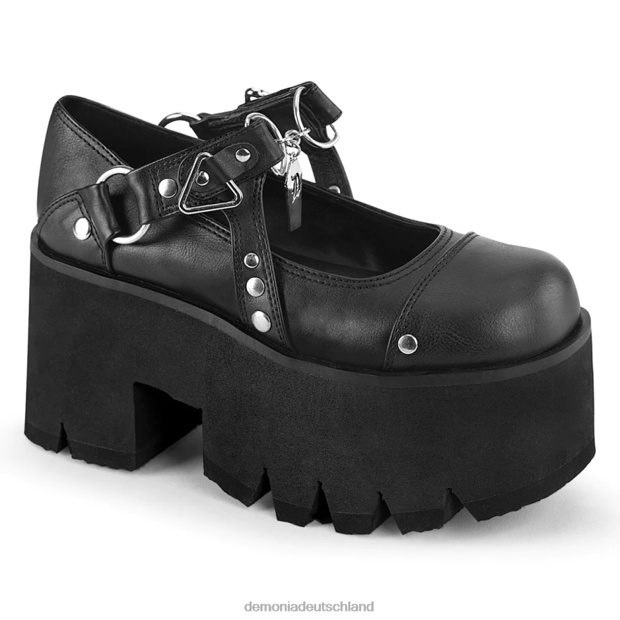 schwarzes veganes leder