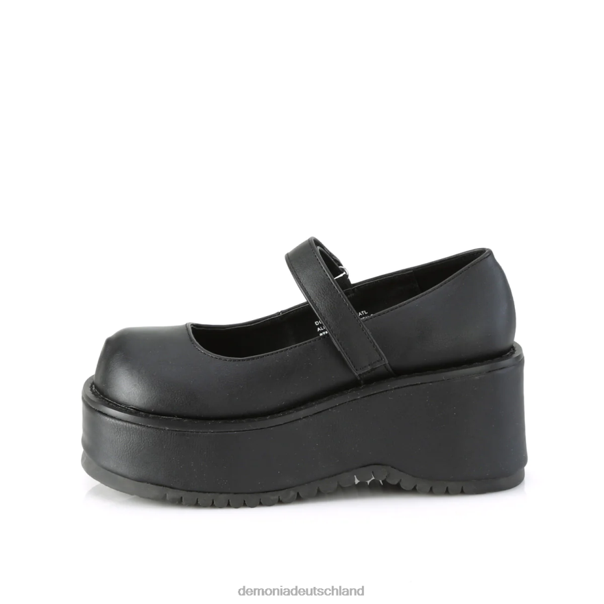 schwarzes veganes Leder 6JXLH413 Demonia Dollie-01