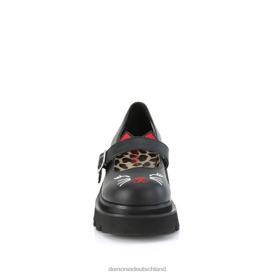 schwarzes veganes Leder 6JXLH441 Demonia Renegade-56