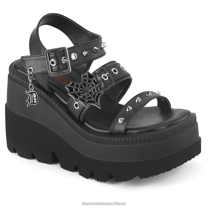 schwarzes veganes Leder 6JXLH499 Demonia Shaker-13