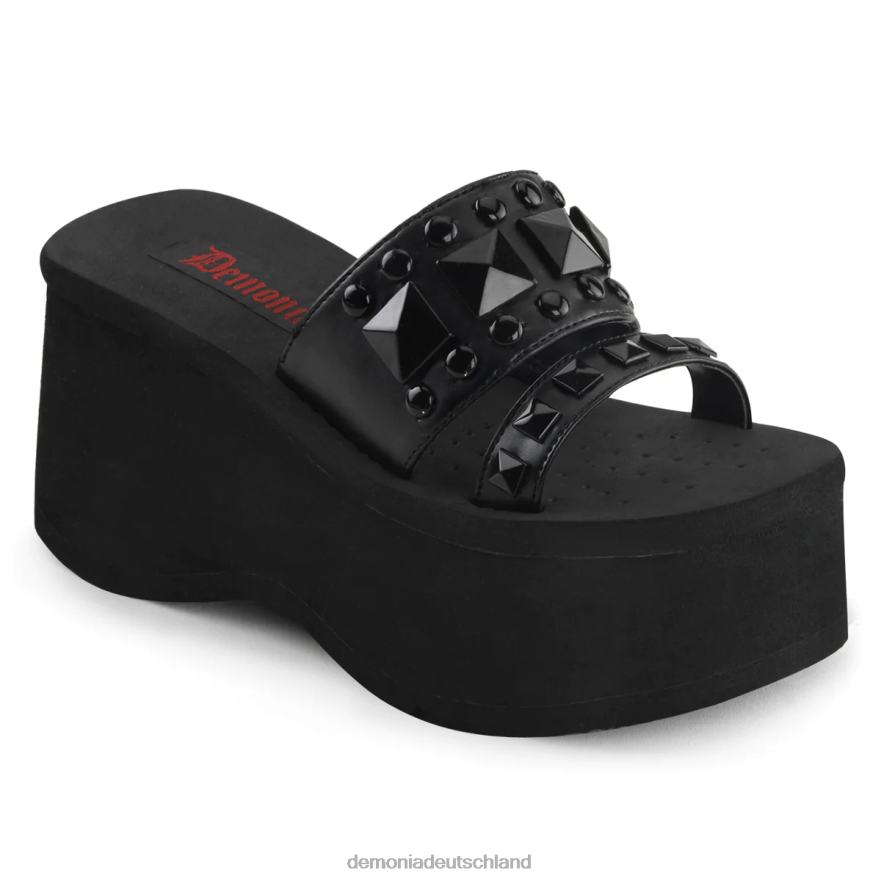 schwarzes veganes Leder 6JXLH518 Demonia lustig-18