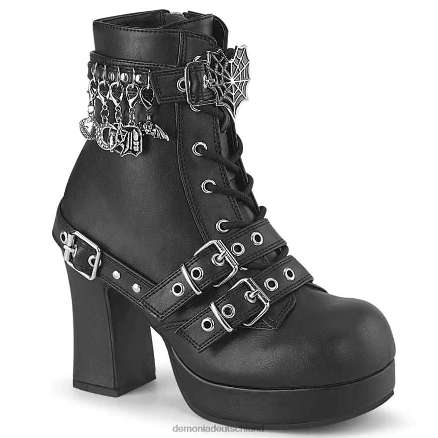 schwarzes veganes Leder 6JXLH277 Demonia gothika-66