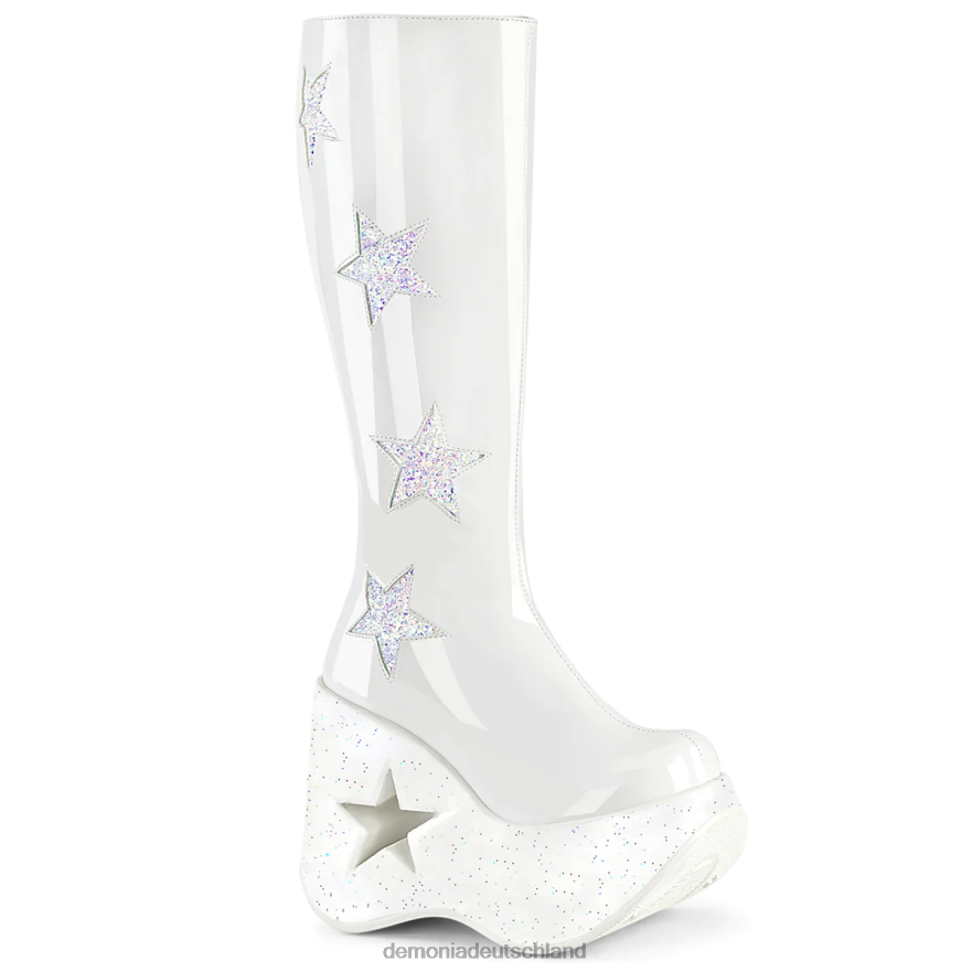 weißer lack-weißer multi-glitter