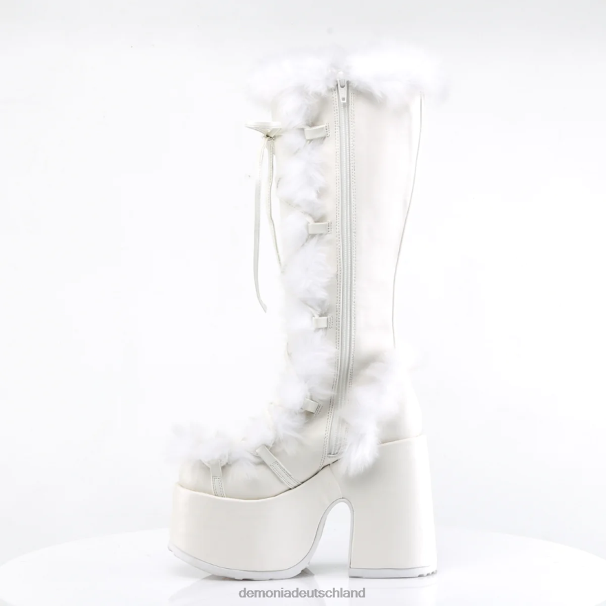 weißes veganes Leder 6JXLH239 Demonia Kamel-311