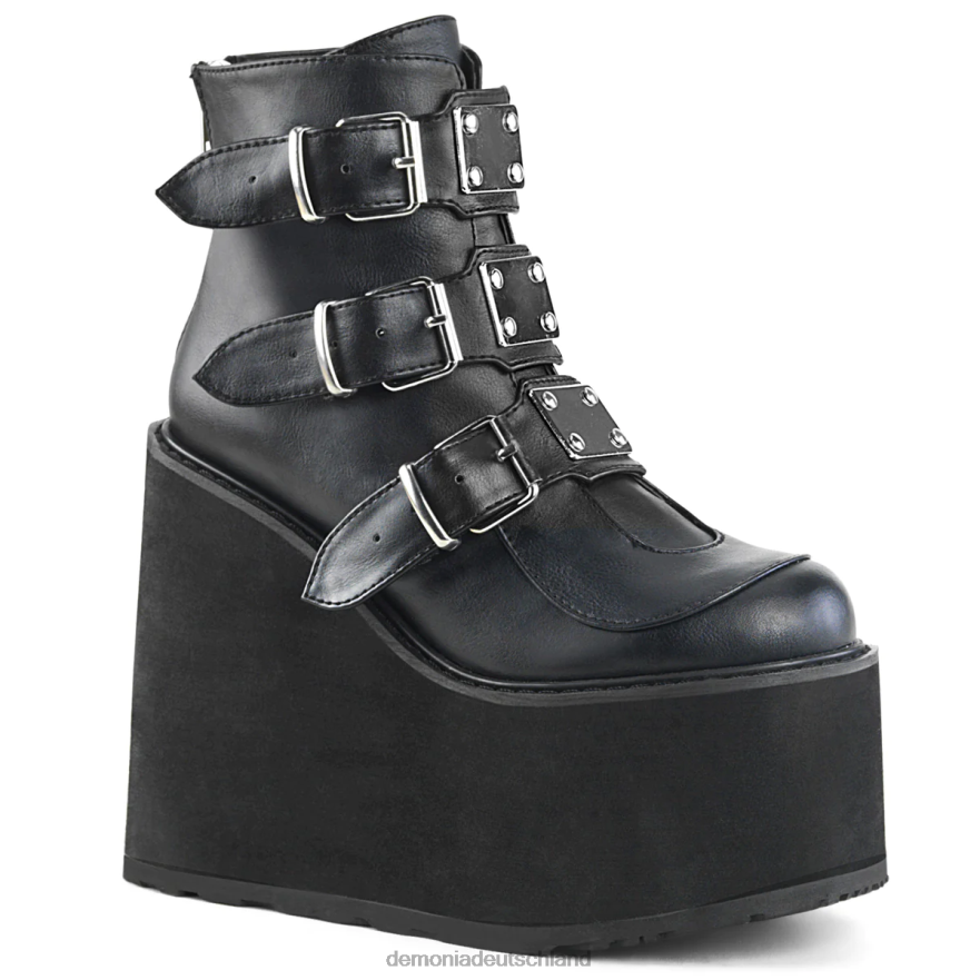 schwarzes veganes leder