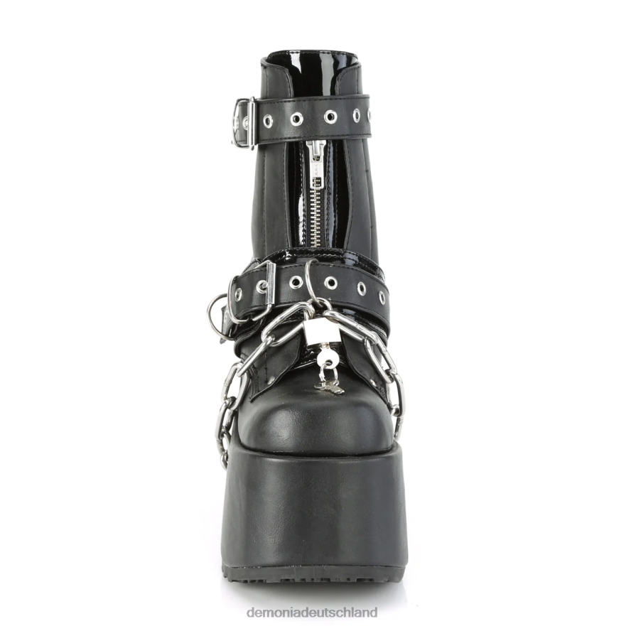 schwarzes veganes Leder 6JXLH50 Demonia Kamel-205