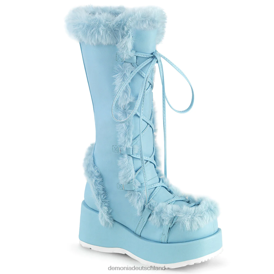 babyblaues veganes Leder