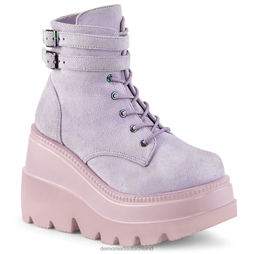 lavendelfarbenes veganes Wildleder