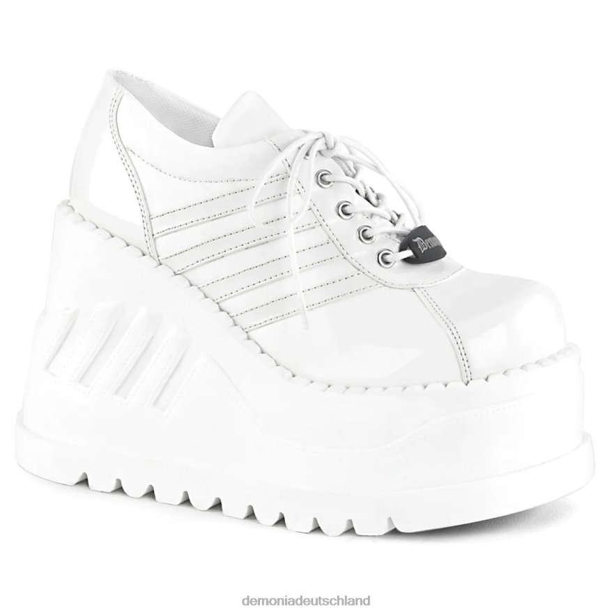 weißes, veganes Lackleder