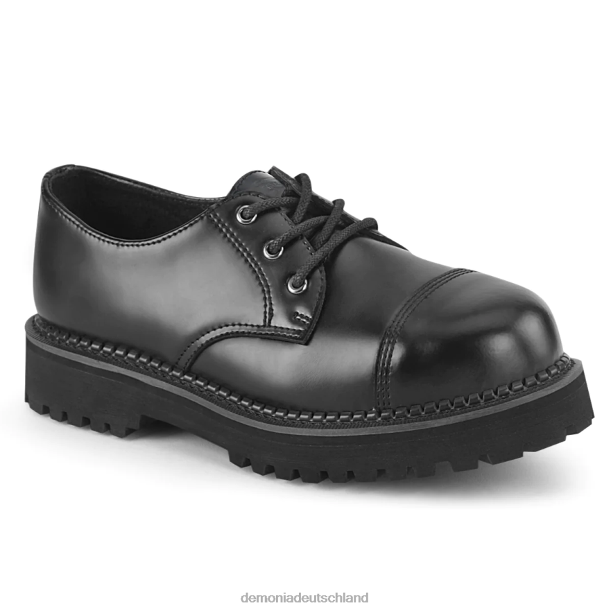 schwarzes Leder 6JXLH852 Demonia Aufruhr-03