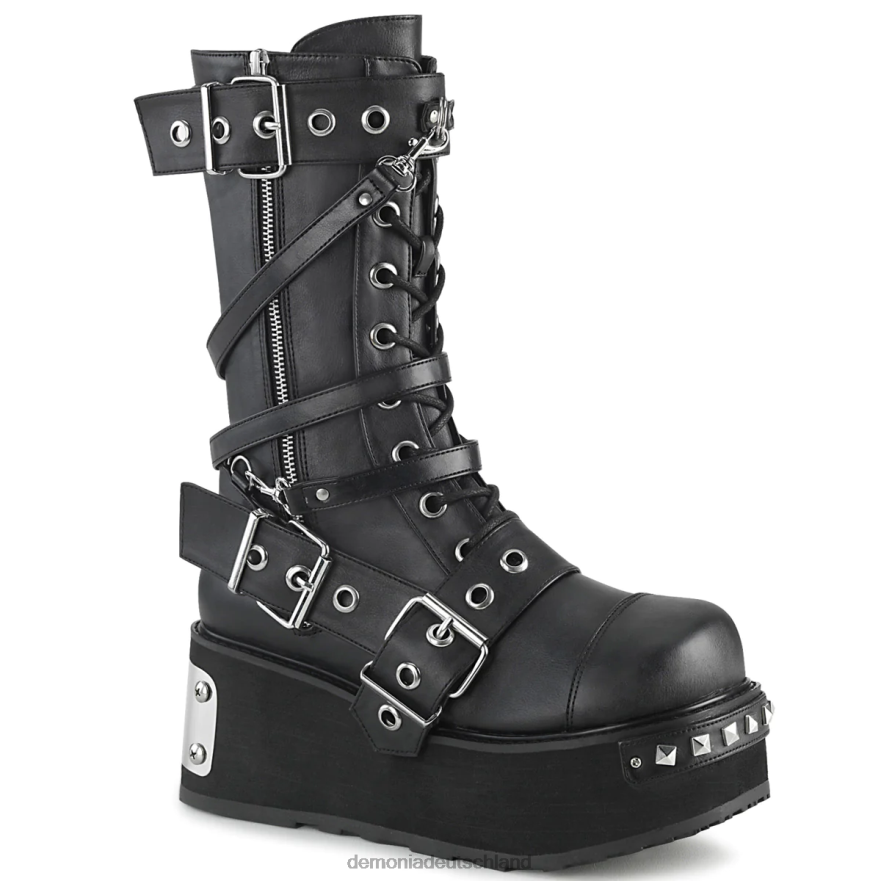 schwarzes veganes Leder 6JXLH890 Demonia trashville-250